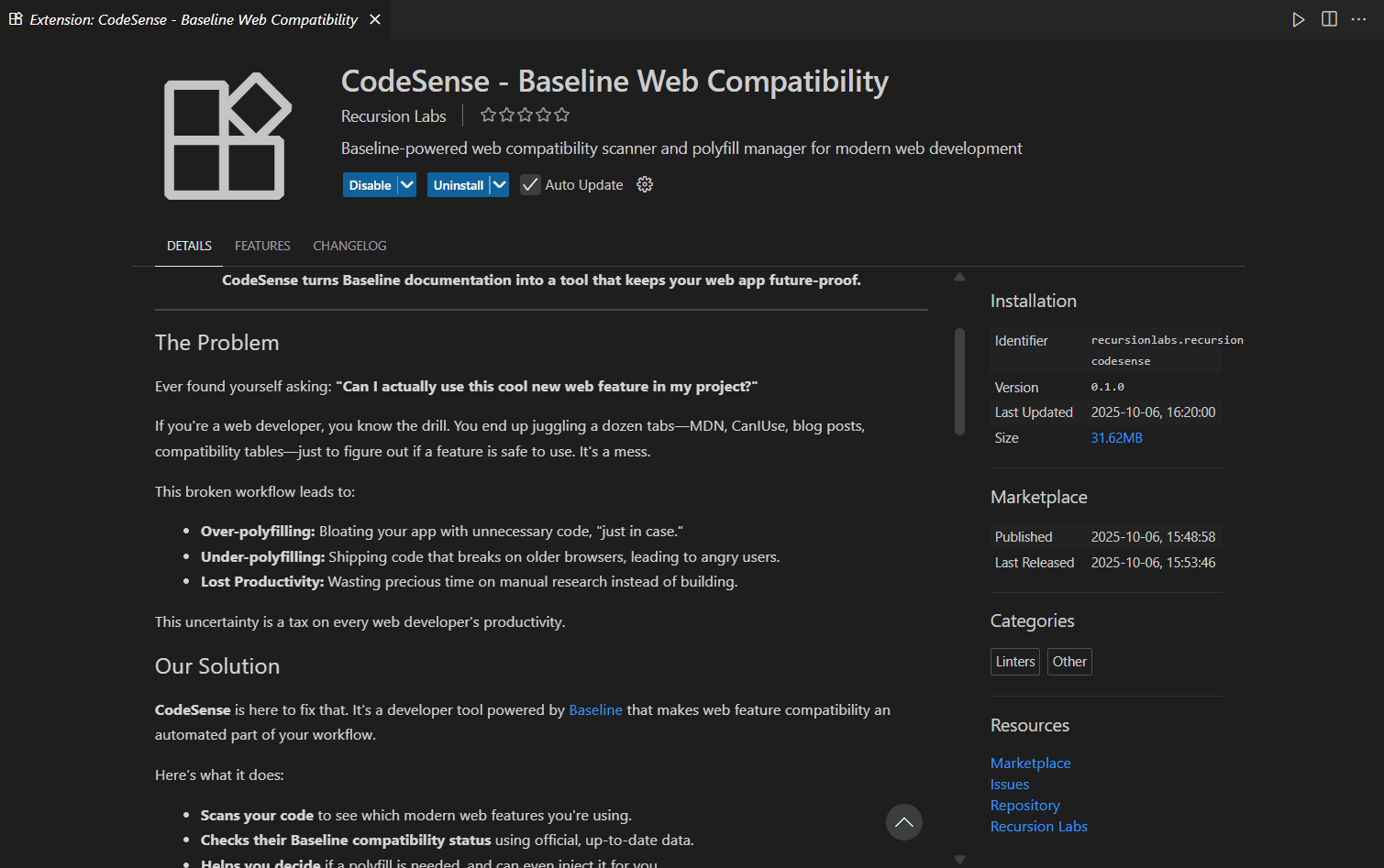 Codesense VS Code Extension